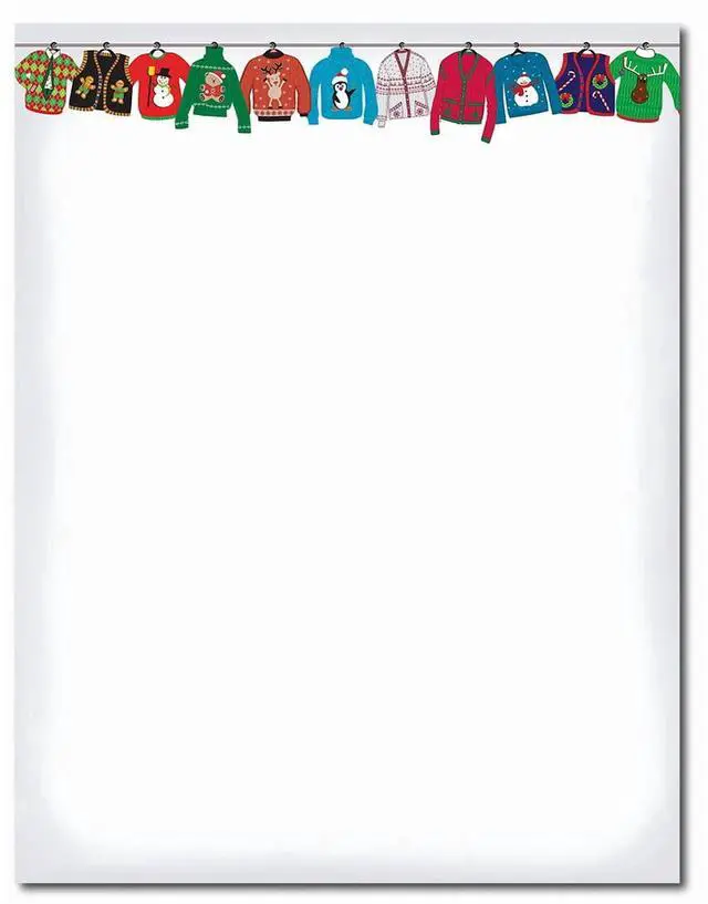 Alt view image 2 of 2 - Great Papers! Holiday Stationery 8.5" x 11" Holiday Sweater 80 count (2015097)