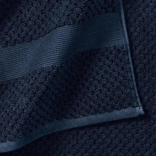 Alt view image 5 of 5 - Better Homes & Gardens Signature Soft Cotton Popcorn Textured Bath Towel, Blue Admiral