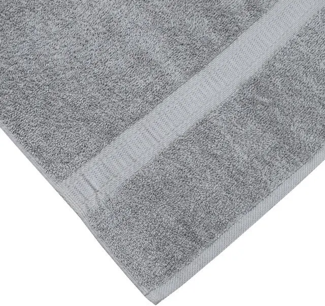 Alt view image 3 of 6 - (4 pack) Mainstays Basic Hand Towel, Soft 100% Cotton and highly absorbent Hand Towel, Grey