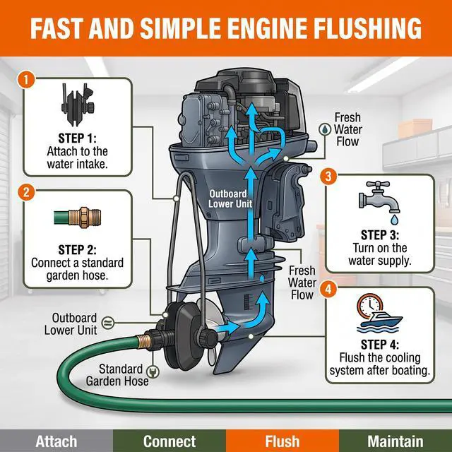 Alt view image 5 of 7 - Ozark Trail Large Motor Flusher for Outboard Boat Engines