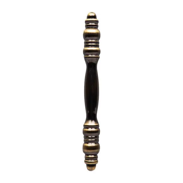 Alt view image 3 of 5 - Mainstays 3" (76mm) Center-to-Center Traditional Cabinet Pull, Antique Brass, 2 Pack