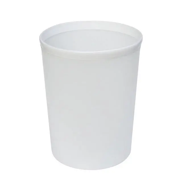 Alt view image 6 of 6 - Mainstays Frosted White Plastic Wastebasket, 2.1 gal