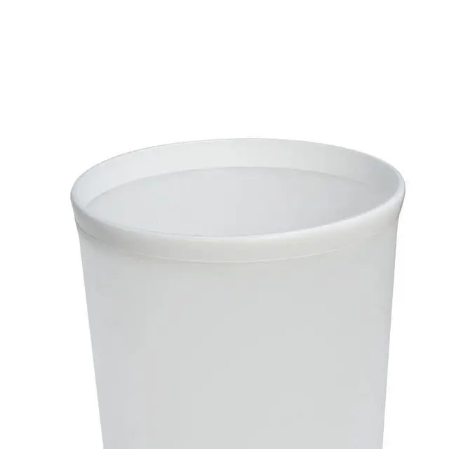 Alt view image 5 of 6 - Mainstays Frosted White Plastic Wastebasket, 2.1 gal
