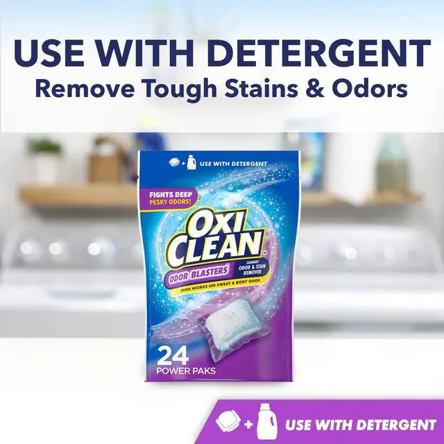 Main image of OxiClean Odor Blasters Odor and Laundry Stain Remover Power Paks, 24 Ct