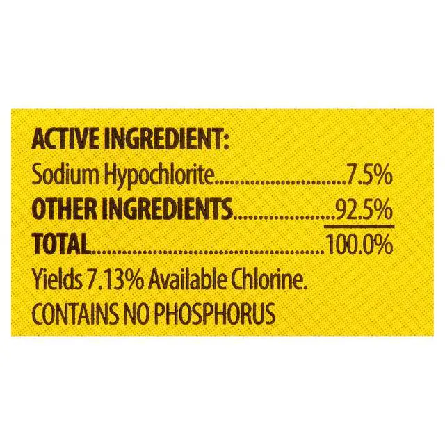 Alt view image 7 of 7 - (2 pack) Great Value Cleaning Bleach, Lemon Scent, 81 fl oz