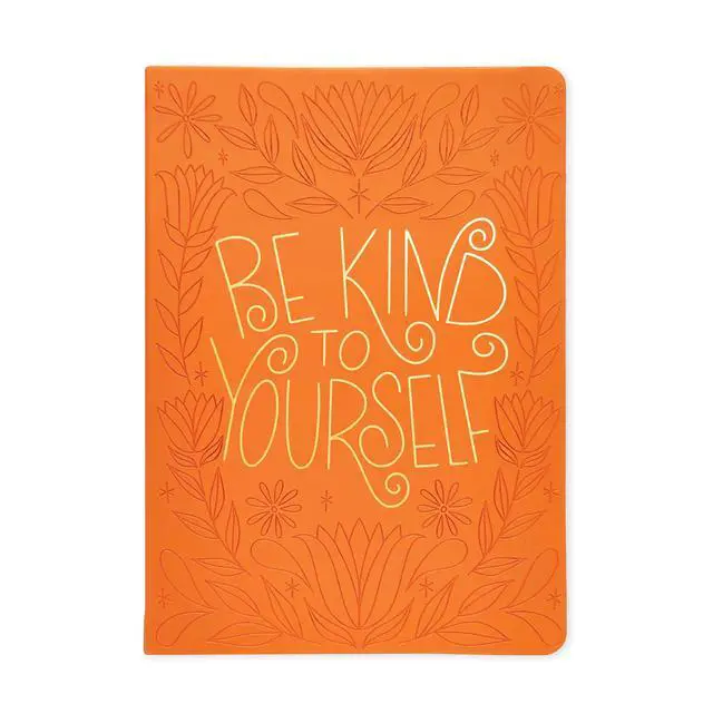 Alt view image 5 of 7 - Class Act Stationery Orange Book Bound Faux Leather 10"x7" Journal, 100 CR Sheets