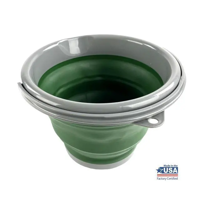 Alt view image 2 of 6 - Ozark Trail Collapsible Plastic 1.3 Gallon Camping Bucket