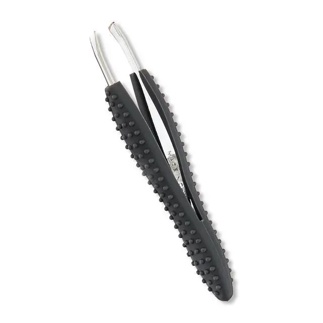 Alt view image 6 of 7 - (4 pack) Equate Stainless Steel Easy-Grip Slant-Tip Tweezers, 1 Count