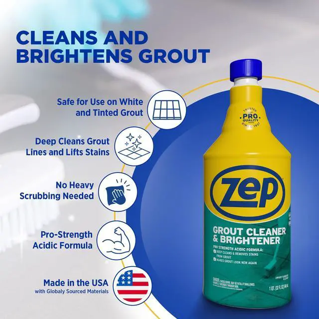 Main image of Zep Commercial Grout Cleaner and Protectant, Morning Dew Scent, 32 fl oz