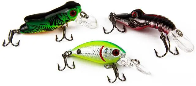 Alt view image 7 of 7 - Ozark Trail 5-Piece Multi-Species Fishing Lure Kit with Crankbaits & Rattle Lure