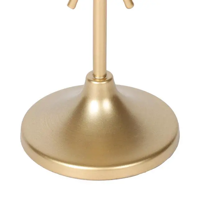 Alt view image 2 of 7 - Home Decor Collection Sterling & Noble Home Gold Metal 5.91" Indoor Tabletop Taper Candleholder with Bow Accent