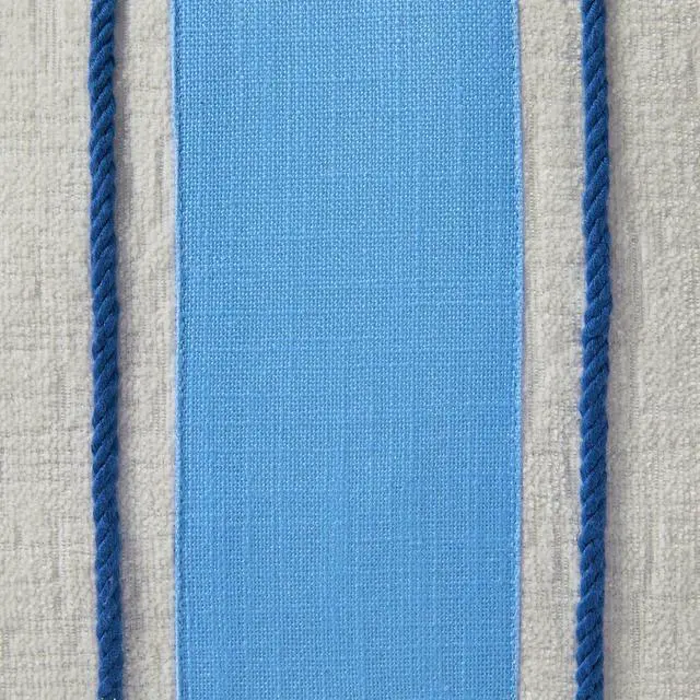 Alt view image 3 of 6 - Mainstays Center Stripe Decorative Pillow, 18 in x 18 in, White and Blue