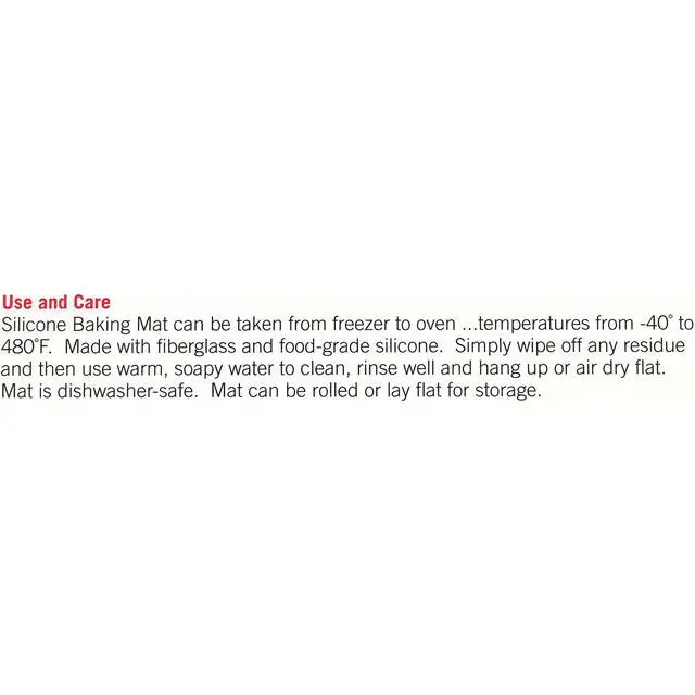 Alt view image 2 of 5 - Range Kleen 16.5 x 11.625-Inch Nonstick Half Sheet Silicone Baking Mat