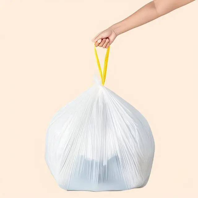 Alt view image 5 of 6 - (2 pack) Great Value 3.2 gal Drawstring Trash Bags, Unscented, 20 Bags