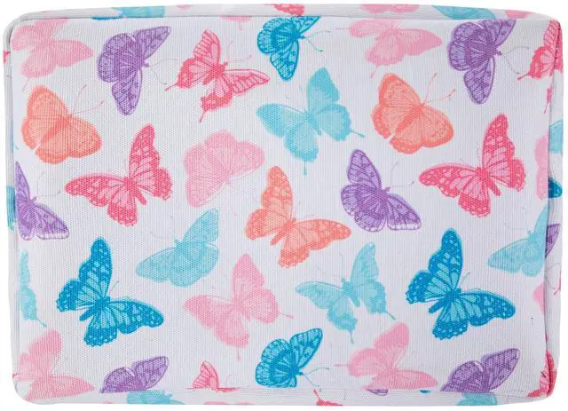 Alt view image 4 of 7 - Your Zone Kids Butterfly Canvas Storage Basket with Handles, 15 in x 11 in x 7.8 in