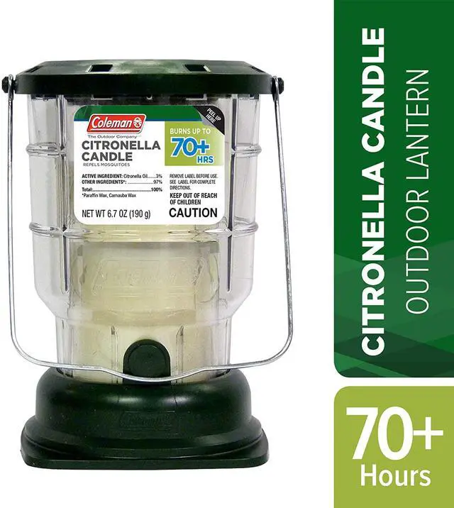 Alt view image 6 of 7 - Coleman Citronella Candle Outdoor Lantern - 70+ Hours, 6.7 Ounce