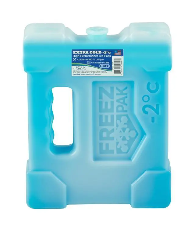 Alt view image 5 of 5 - Freez Pak Medium Extra Cold Reusable Ice Pack with Hard Shell 2.85 lbs, 8.5 Inches