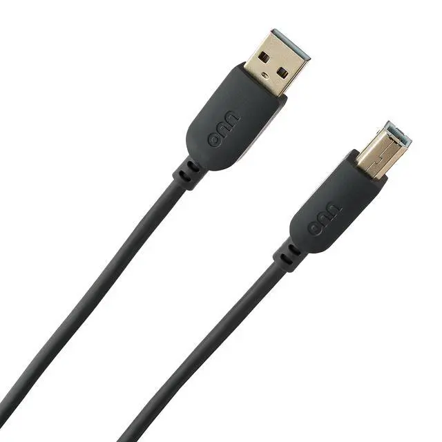 Alt view image 6 of 6 - onn 10ft USB Printer Cable, USB to USB-B, Gray, 1 Piece per Pack