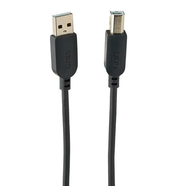 Alt view image 3 of 6 - onn 10ft USB Printer Cable, USB to USB-B, Gray, 1 Piece per Pack