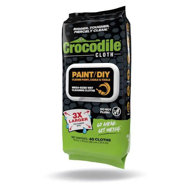 Alt view image 2 of 7 - Crocodile Cloth Paint DIY, Mega-Sized Wet Cleaning Cloths, 40 Count, 15x10 inches