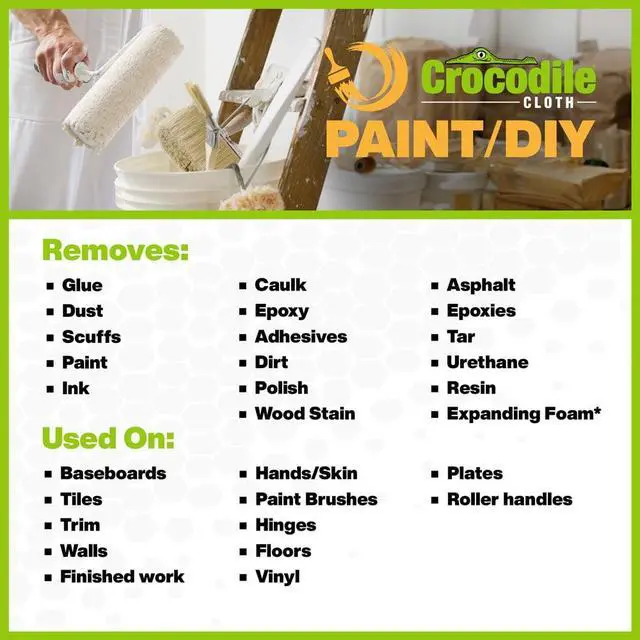Alt view image 7 of 7 - Crocodile Cloth Paint DIY, Mega-Sized Wet Cleaning Cloths, 40 Count, 15x10 inches