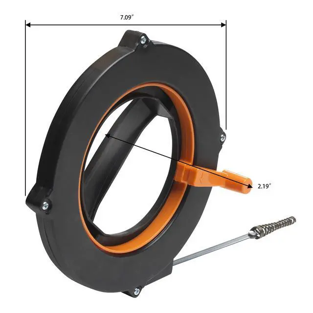 Alt view image 2 of 6 - Plumb Craft 1/4 in. 20 ft. Sink Drain Cleaner with Storage Case
