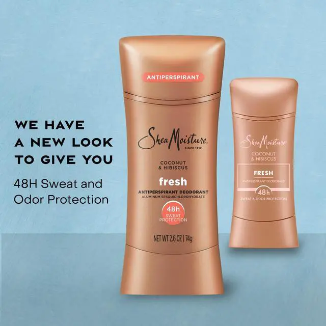 Alt view image 5 of 5 - SheaMoisture Antiperspirant Deodorant Stick For 48HR Sweat & Odor Protection Fresh With No Parabens & No Mineral Oil ,2.6 oz