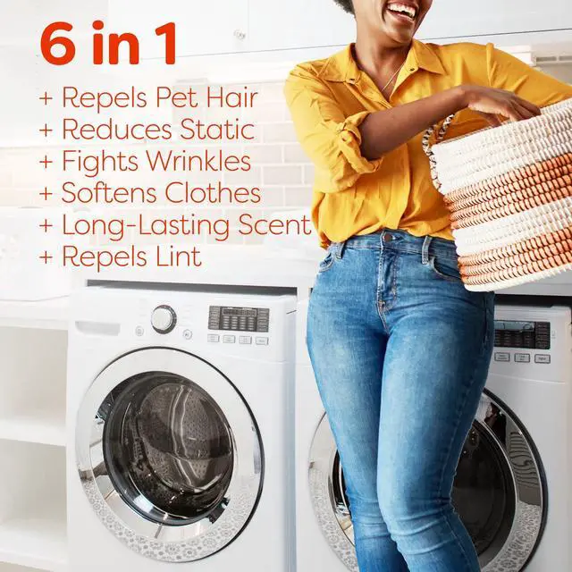 Alt view image 5 of 6 - Bounce Dryer Sheets, Pet Hair and Lint Guard, Fresh Scent, 130 Mega Dryer Sheets