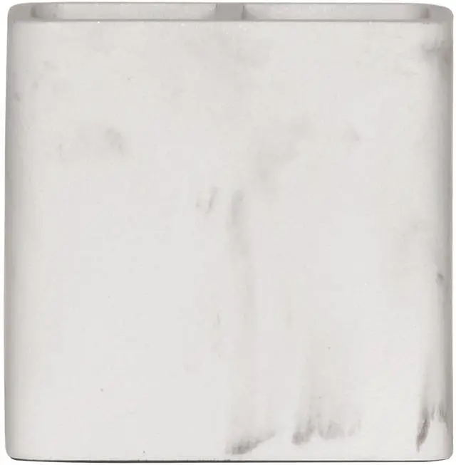 Alt view image 2 of 6 - Better Homes & Gardens Faux Marble Toothbrush Holder, White