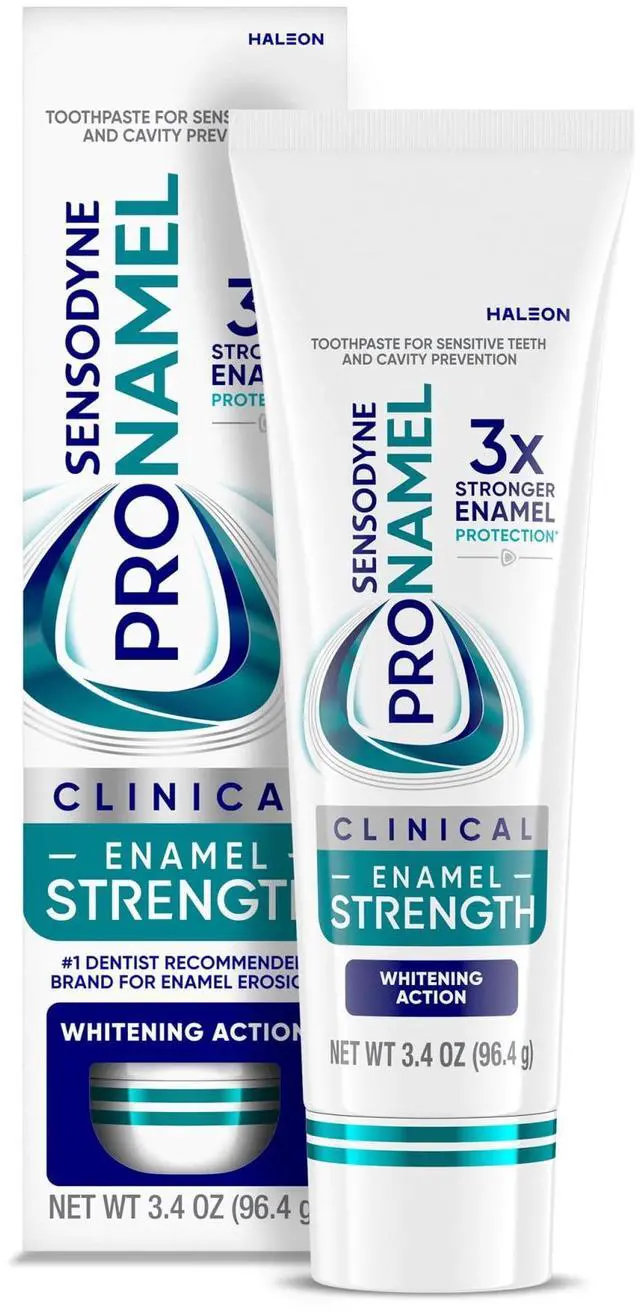 Alt view image 2 of 6 - Sensodyne Pronamel Clinical Enamel Strength Toothpaste, Whitening Action, 3.4 Oz