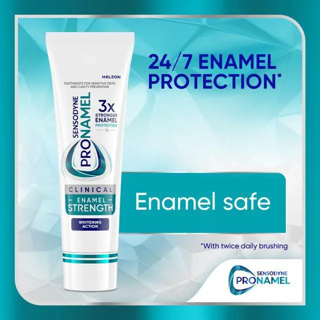 Main image of Sensodyne Pronamel Clinical Enamel Strength Toothpaste, Whitening Action, 3.4 Oz