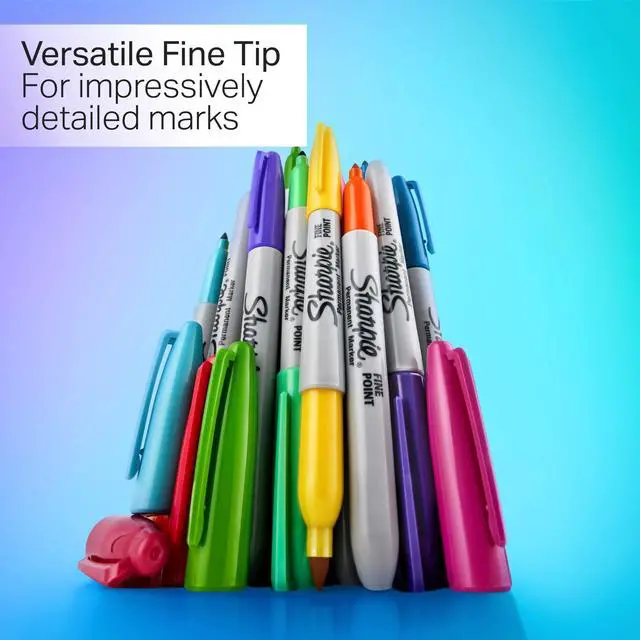 Alt view image 2 of 4 - Sharpie Glam Pop Permanent Markers, Fine Point, 12 Count
