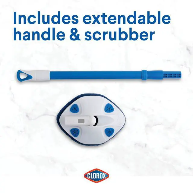 Alt view image 5 of 5 - Clorox Extendable Tub And Tile Scrubber 28.5-Inch