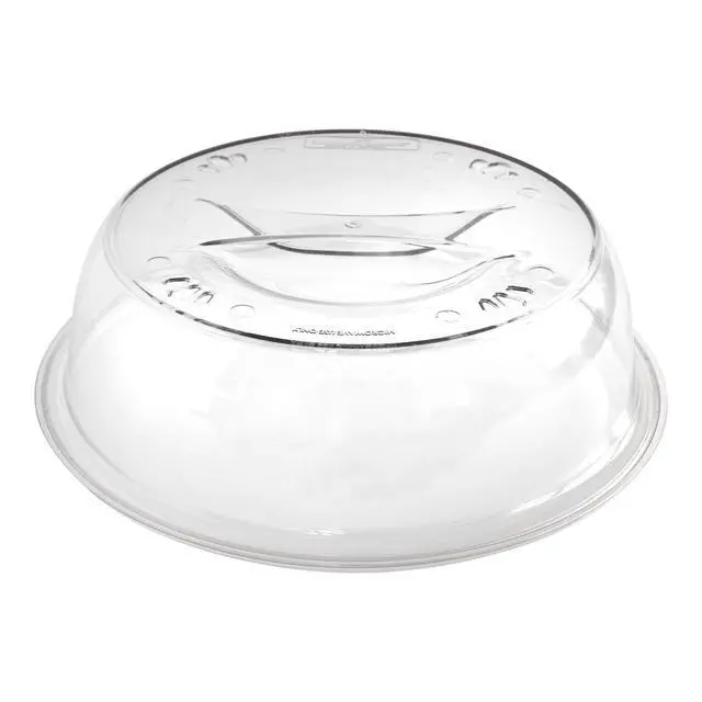 Alt view image 5 of 6 - Nordic Ware Deluxe Microwave Plastic Spatter Cover, Clear, 11" x 11" x 3.1", 1 Piece