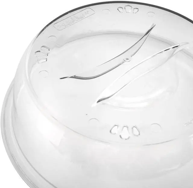 Main image of Nordic Ware Deluxe Microwave Plastic Spatter Cover, Clear, 11" x 11" x 3.1", 1 Piece