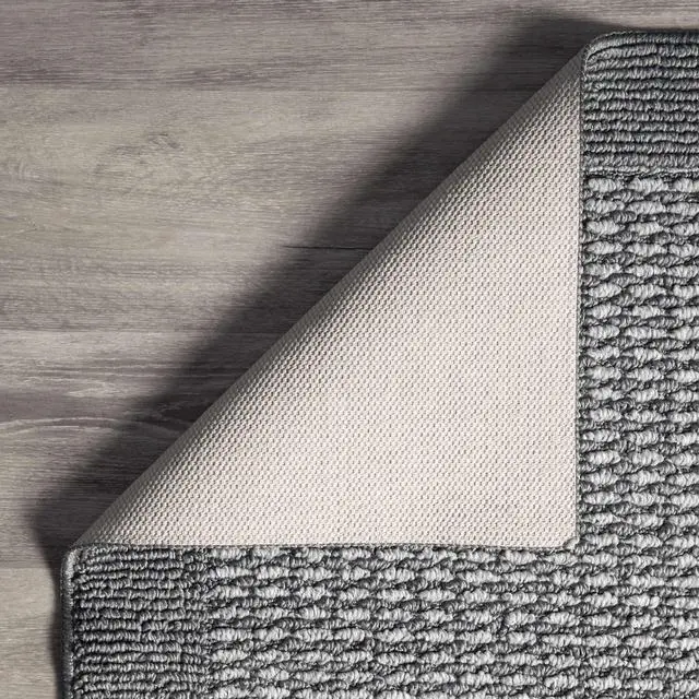 Alt view image 5 of 6 - Mainstays Faux Sisal Olefin Gray Border Indoor Accent Rug, 1 ft 8 in x 2 ft 6 in