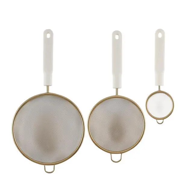 Alt view image 2 of 5 - Cook with Color Stainless Steel Kitchen Skimmer Set, Three Piece