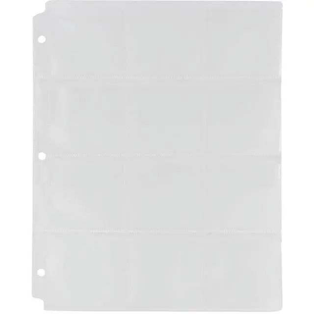 Main image of JAM Paper Plastic Binder Collection Pages, 9 Slots, 9 1/8 x 11 3/8, 20 Sheets/Pack
