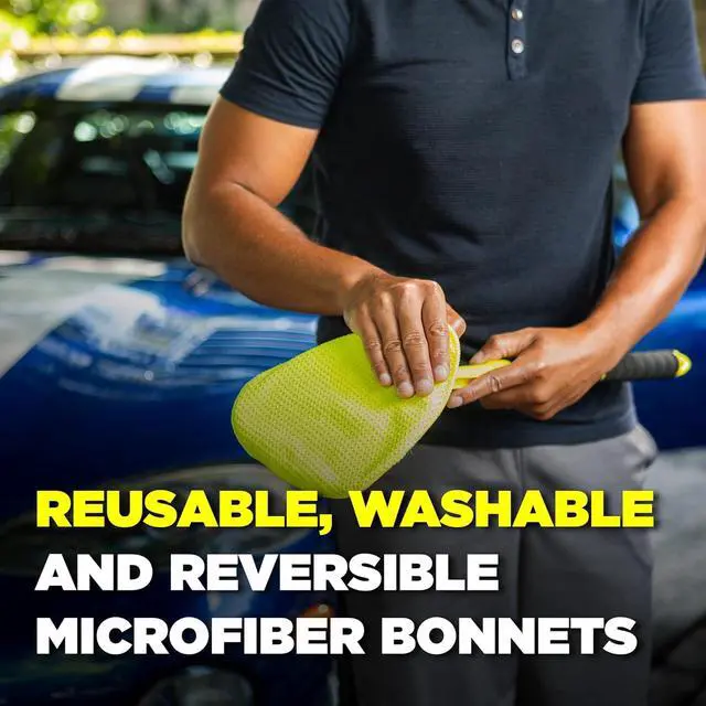 Alt view image 2 of 6 - Invisible Glass 95160 Reach & Clean Glass Windshield Cleaner Tool Kit With Extendable Handle, 2 Reusable Quick Change Microfibers, and Storage Bag for Auto Windshield, Trucks, SUVs, RVs, and Windows