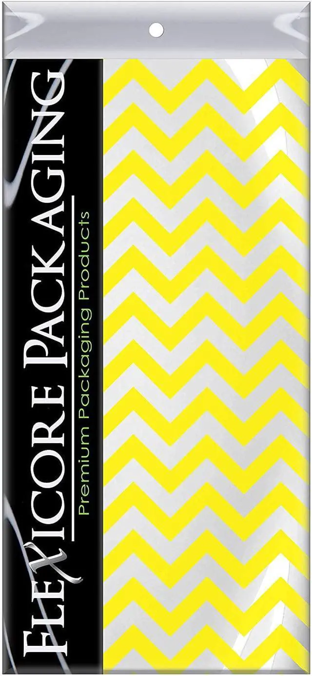 Alt view image 3 of 4 - Yellow Chevron Tissue Paper, 15"x20", 100 ct