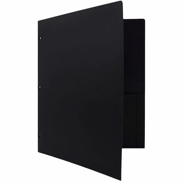 Alt view image 4 of 4 - JAM Paper Letter Size 2-Pockets Pocket Folders, Black, 3 Count