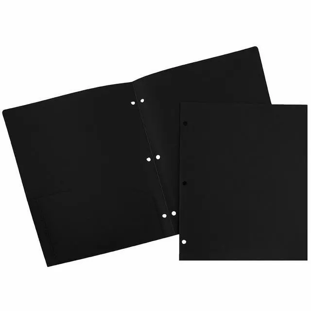 Alt view image 3 of 4 - JAM Paper Letter Size 2-Pockets Pocket Folders, Black, 3 Count