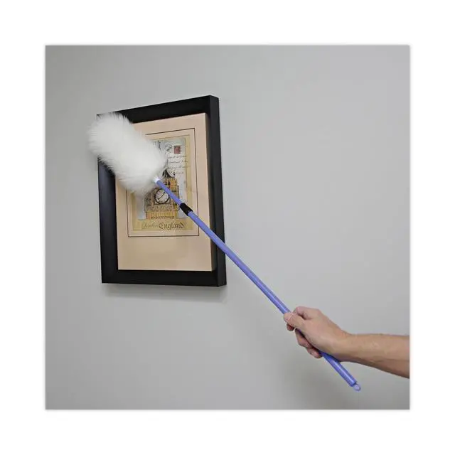 Alt view image 5 of 6 - Boardwalk Lambswool Duster, Plastic Handle Extends 35" to 48" Handle, Assorted Colors