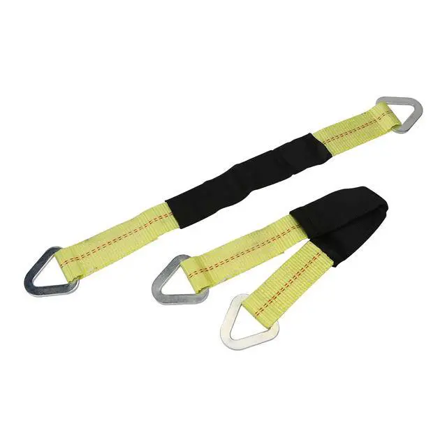 Alt view image 5 of 6 - Hyper Tough Brand 2x24 Axle Strap 3333lbs Work Load with D Ring 2 - Pack