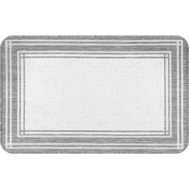 Alt view image 5 of 6 - Mainstays Décor Frame Woven Kitchen Mat, Gray, 20" x 32"