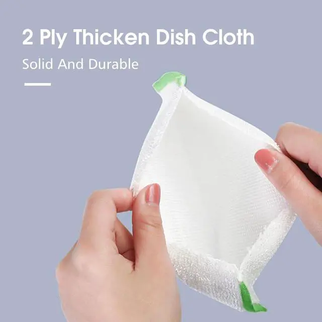 Alt view image 3 of 5 - 12 Pieces Dish Cloths, Microfiber Kitchen Cleaning Washcloths, Absorbent & Durable (6.5"x6.5")
