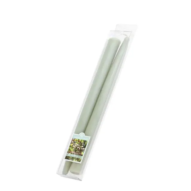 Alt view image 2 of 6 - Colonial Candle Unscented Taper Candle - Bayberry - 10 inch - Dripless - 8 hr Burn - Pack of 2