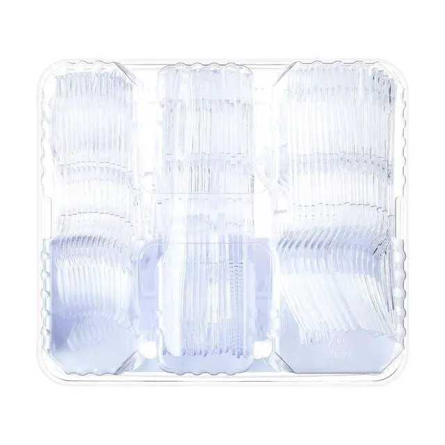Alt view image 2 of 7 - Great Value Clear Plastic Assorted Cutlery, 192 Count