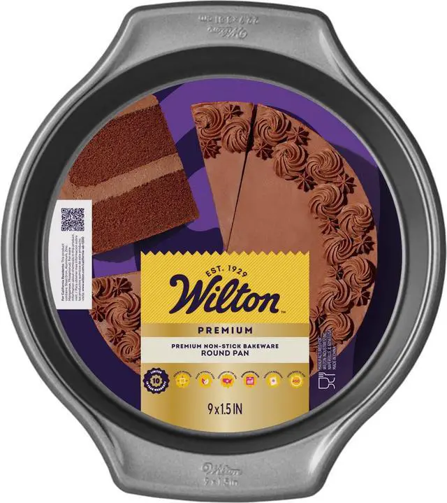 Alt view image 4 of 5 - Wilton Premium Non-Stick 9-Inch Round Cake Pan 9x2 Baking Pan, Packaging May Vary