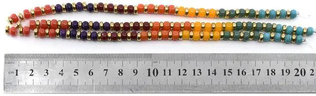 Alt view image 5 of 5 - (2 pack) Blue Moon Beads Multi-Color Glass Bead Strand, 22.5 inches, Teen to Adult, 3 Pieces